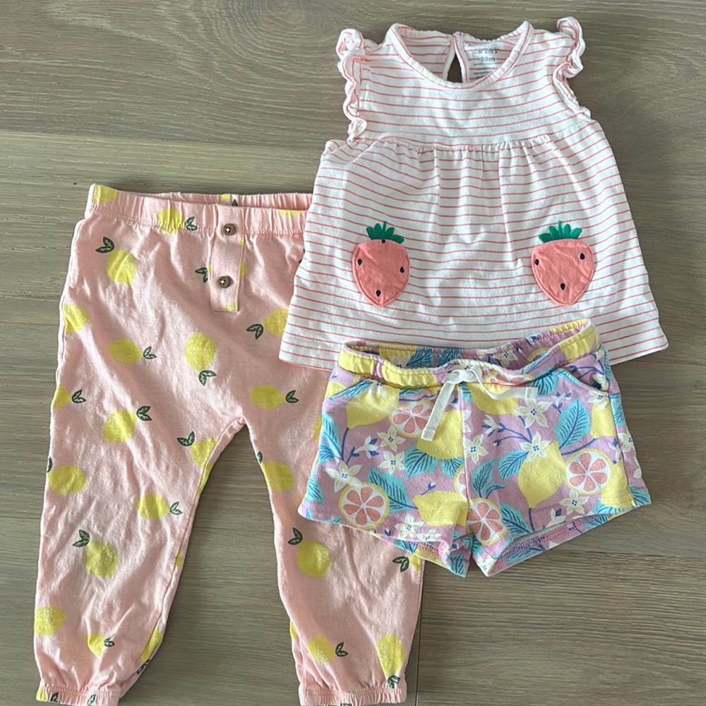 ✨2/$15✨ 🍋🍓Fruit Toddler Girl Lot 🍋 🍓
